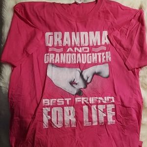 New Pink short sleeve T-shirt size Large